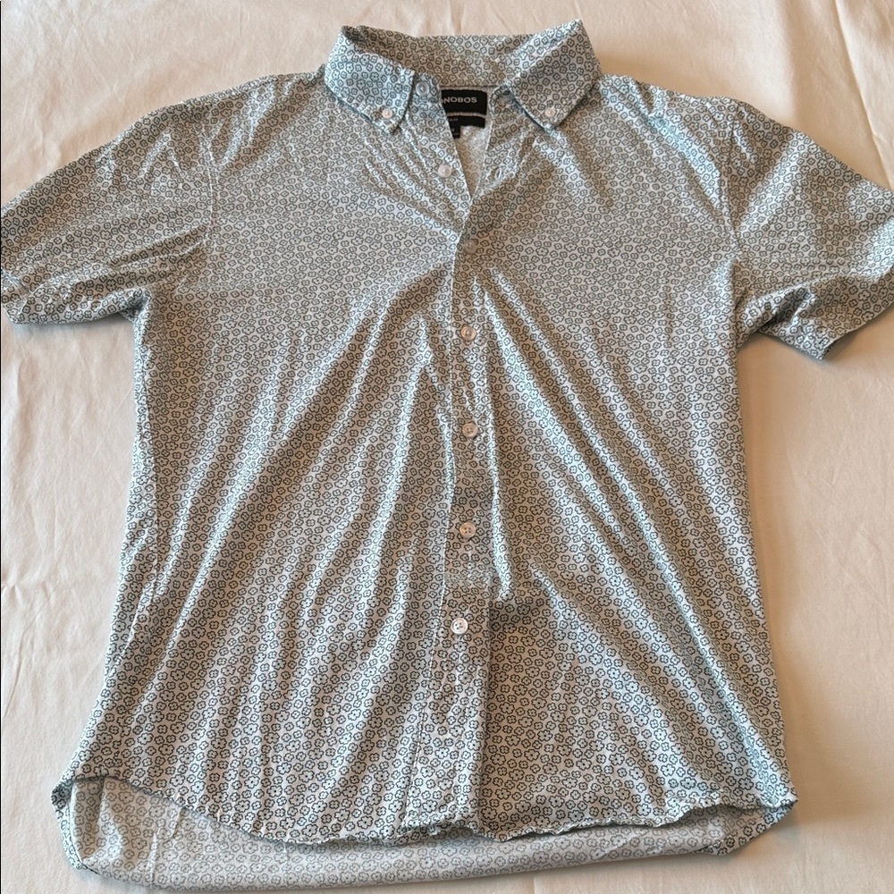 Bonobos Men's White Floral Button-Down Shirt
